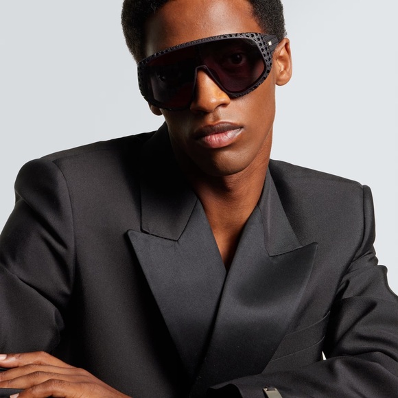 Black and Purple Visor Sunglasses - Picture 4 of 11